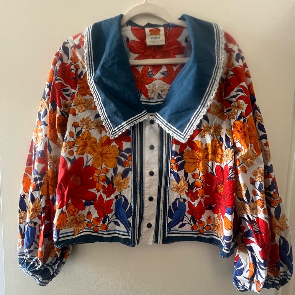 Farm Rio Florisbela buttondown top | Size M
